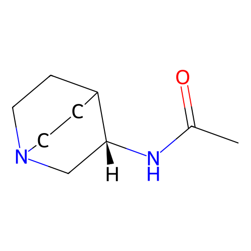N-[(3S)-1-azabicyclo[2.2.2]octan-3-yl]acetamide structure