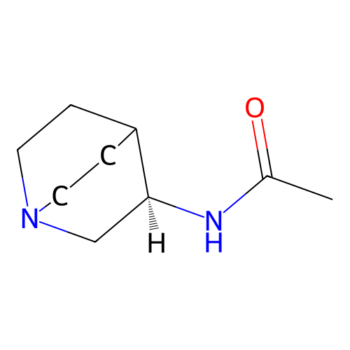 N-[(3R)-1-azabicyclo[2.2.2]octan-3-yl]acetamide structure
