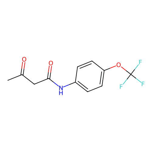 3-oxo-N-[4-(trifluoromethoxy)phenyl]butanamide structure