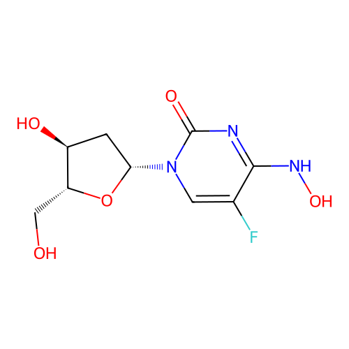 5-Fluoro-N4-hydroxy-2'-deoxyCytidine structure