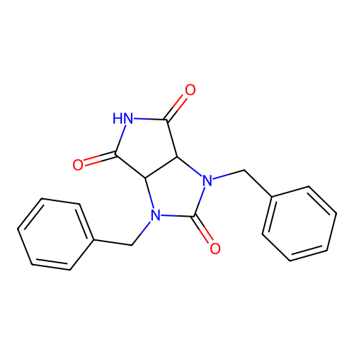 1,3-Dibenzyltetrahydropyrrolo[3,4-d]imidazole-2,4,6(5H)-trione structure