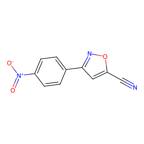 3-(4-Nitrophenyl)-1,2-oxazole-5-carbonitrile structure