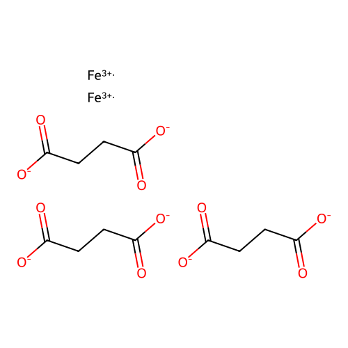Butanedioic acid, iron salt (1:?) structure