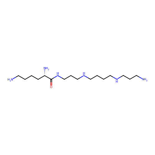 N1-(L-Lysyl)spermine structure