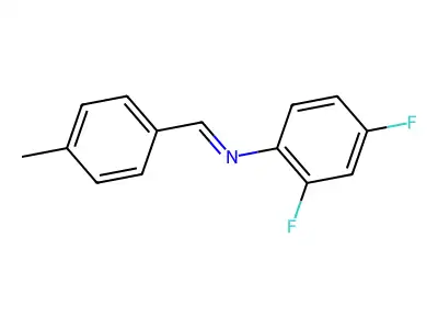 N-(2,4-difluorophenyl)-1-(4-methylphenyl)methanimine structure