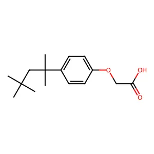 [4-(1,1,3,3-Tetramethylbutyl)phenoxy]acetic acid structure
