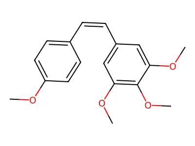 (E)-3,4,5,4'-Tetramethoxystilbene structure