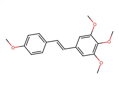 3,4,5,4'-Tetramethoxystilbene structure