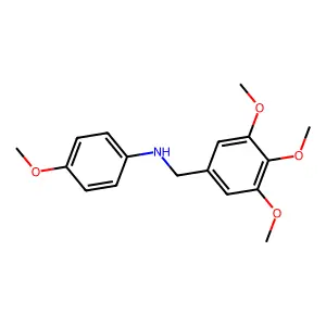 4-Methoxy-N-(3,4,5-trimethoxybenzyl)aniline structure