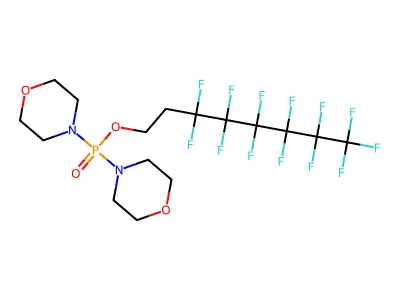(2-(F-Hexyl)ethyl) dimorpholinophosphoramidate structure