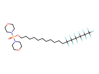 (11-(F-Hexyl)undecyl) dimorpholinophosphoramidate structure
