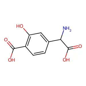 4-羧基-3-羟基苯基甘氨酸 structure