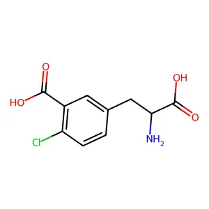 3-Carboxy-4-chlorophenylalanine structure