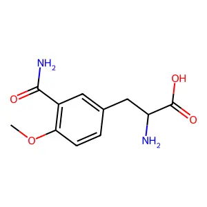 Alanine, 3-(3-carbamoyl-4-methoxyphenyl)-, DL- structure