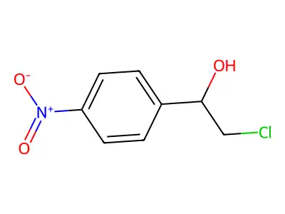 2-Chloro-1-(4-nitrophenyl)ethanol structure