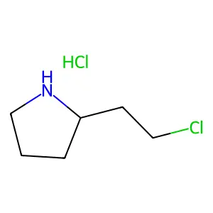 Pyrrolidine, 2-(2-chloroethyl)-, hydrochloride structure