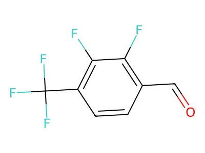 2,3-Difluoro-4-(trifluoromethyl)benzaldehyde structure