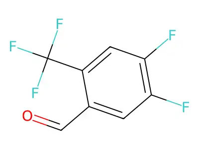 4,5-Difluoro-2-(trifluoromethyl)benzaldehyde structure
