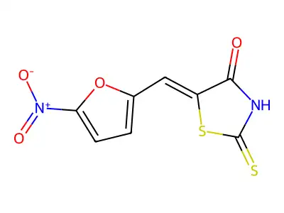 4-Thiazolidinone, 5-[(5-nitro-2-furanyl)methylene]-2-thioxo- structure