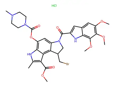Pibrozelesin hydrochloride structure