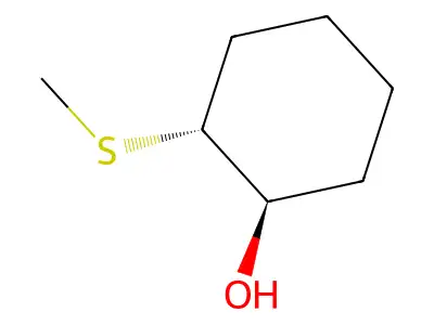 2-Methylsulfanylcyclohexan-1-ol structure