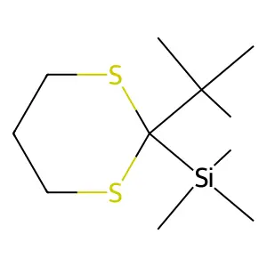 (2-tert-Butyl-1,3-dithian-2-yl)(trimethyl)silane structure