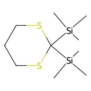 (1,3-Dithiane-2,2-diyl)bis(trimethylsilane) structure