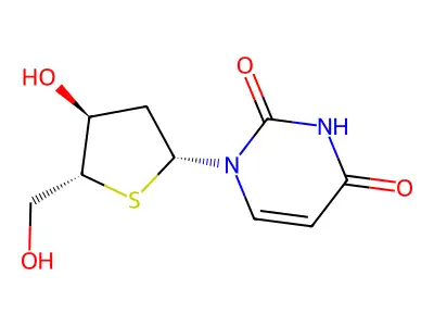 1-(2-Deoxy-4-thiopentofuranosyl)-4-hydroxypyrimidin-2(1H)-one structure