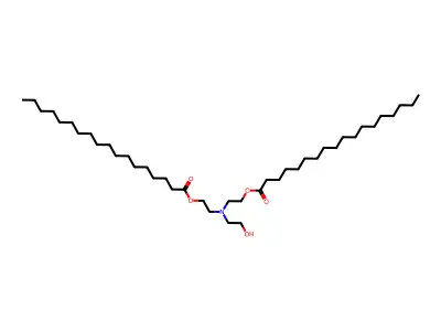 [(2-Hydroxyethyl)azanediyl]di(ethane-2,1-diyl) dioctadecanoate structure