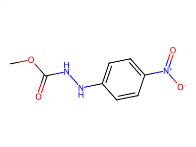 Methyl 2-(4-nitrophenyl)hydrazine-1-carboxylate structure