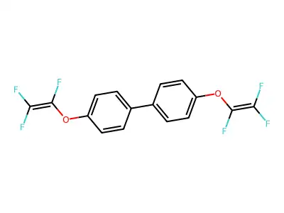 4,4'-Bis(4-trifluorovinyloxy)biphenyl structure