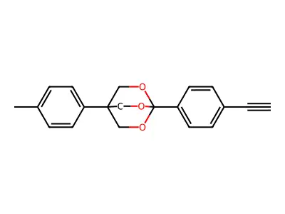 2,6,7-Trioxabicyclo(2.2.2)octane, 1-(4-ethynylphenyl)-4-(4-methylphenyl)- structure