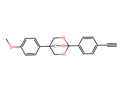 2,6,7-Trioxabicyclo(2.2.2)octane, 1-(4-ethynylphenyl)-4-(4-methoxyphenyl)- structure