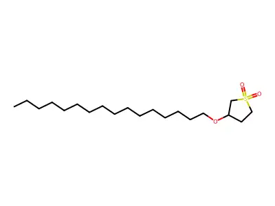 3-Hexadecyloxythiolane-1,1-dione structure