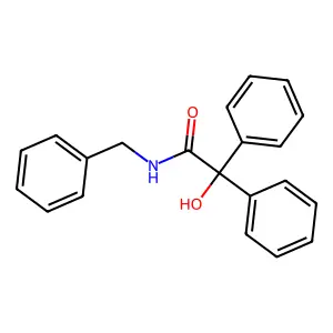 N-benzyl-2-hydroxy-2,2-diphenylacetamide structure