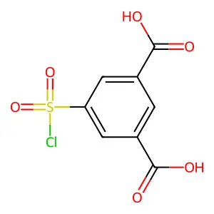 5-(氯磺酰基)间苯二甲酸 structure