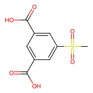 5-methylsulfonylbenzene-1,3-dicarboxylic Acid structure