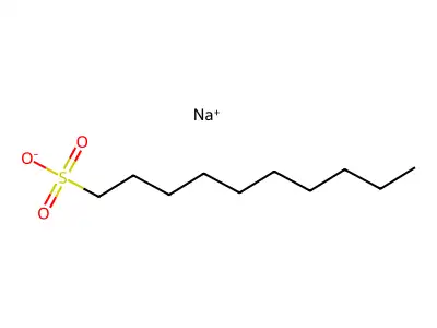 1-decanesulfonic acid, sodium salt structure