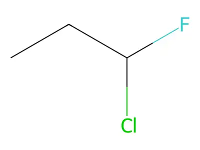 Propane, 1-chloro-1-fluoro- structure