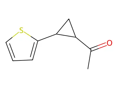 1-(2-Thiophen-2-ylcyclopropyl)ethanone structure