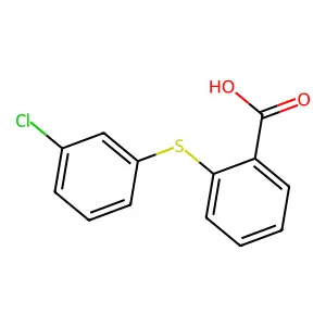 2-(3-氯苯硫基)苯甲酸 structure
