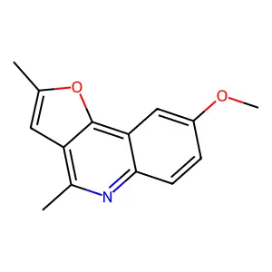8-Methoxy-2,4-dimethylfuro[3,2-c]quinoline structure