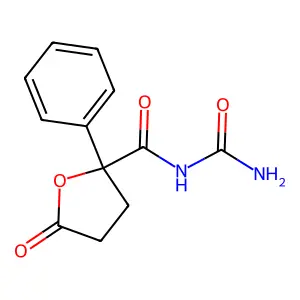 Urea, (tetrahydro-5-oxo-2-phenyl-2-furoyl)- structure