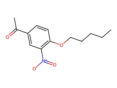 Ethanone, 1-(3-nitro-4-(pentyloxy)phenyl)- structure