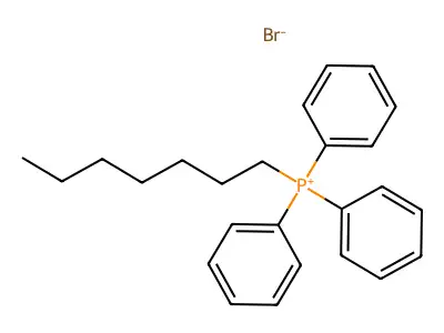 Bromo-heptyl-triphenyl-lambda5-phosphane structure