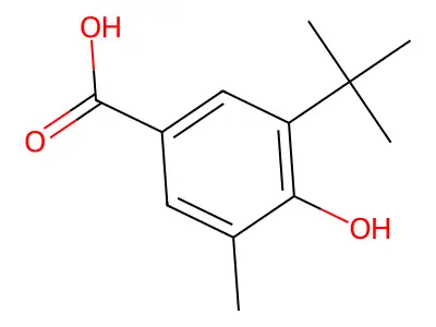 5-(tert-Butyl)-4-hydroxy-m-toluic acid structure