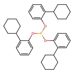 Phenol, 2-cyclohexyl-, 1,1',1''-phosphite structure