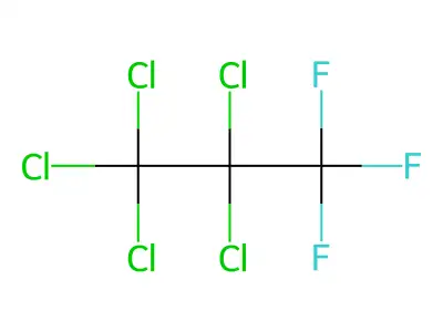 1,1,1,2,2-Pentachloro-3,3,3-trifluoropropane structure