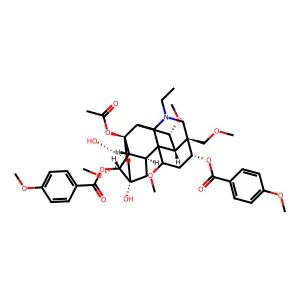 3-O-Anisoyljesaconitine structure