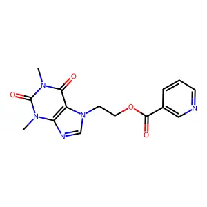Etofylline nicotinate structure